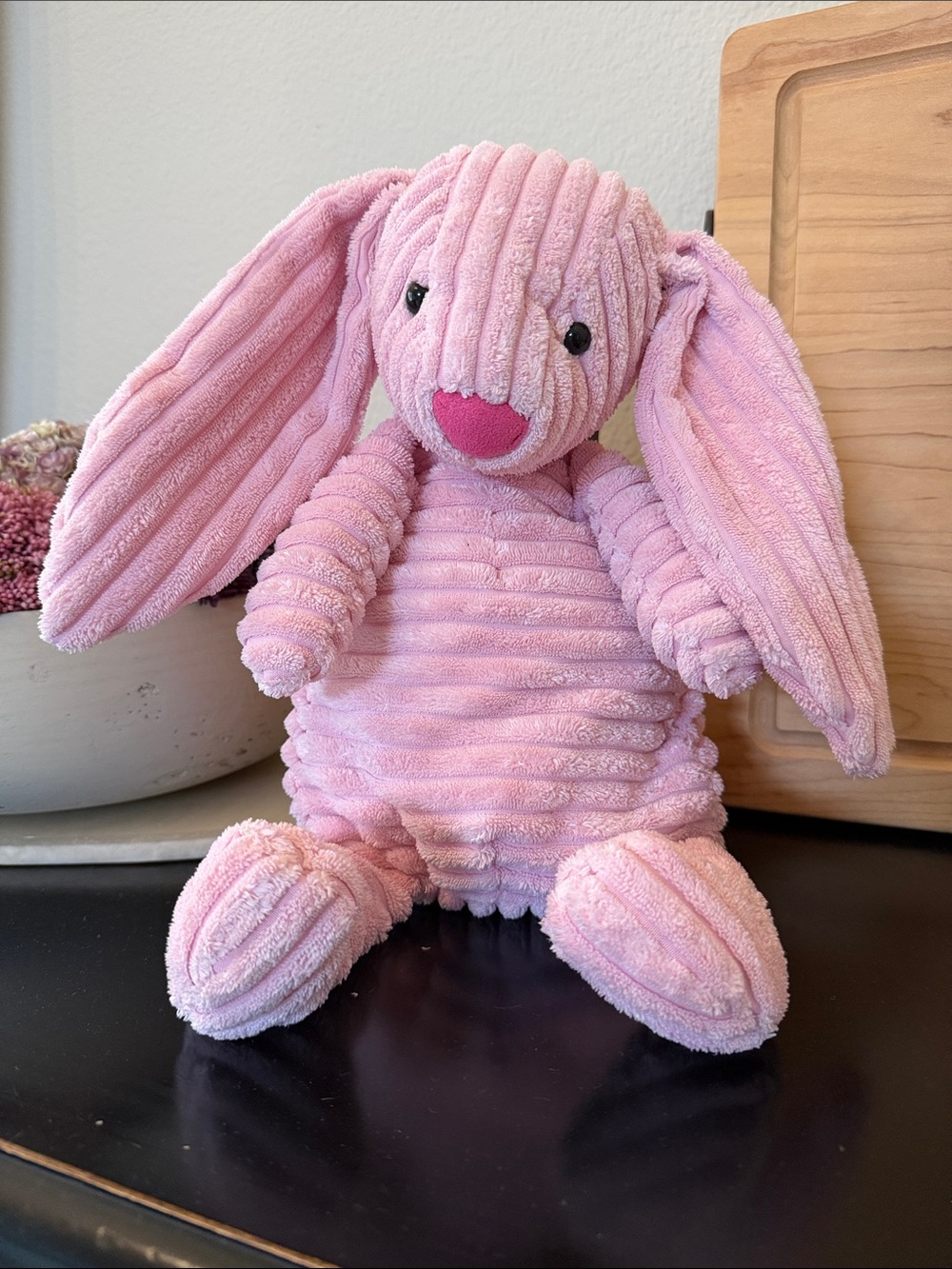 Jellycat Pink Corduroy Bunny Plush - Soft Floppy-Eared Toy